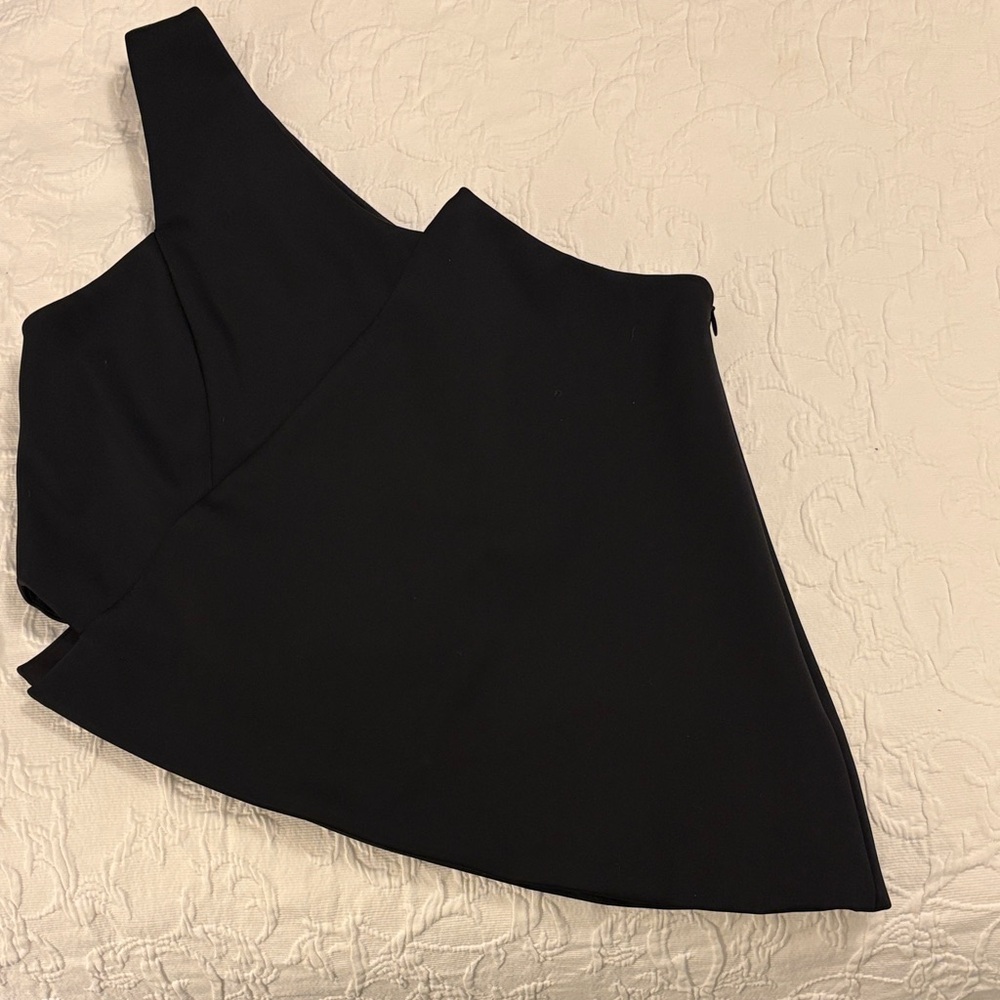 Elegant Black Asymmetrical Top